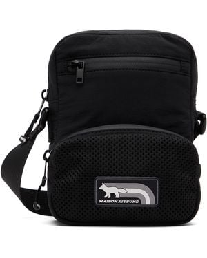 Maison Kitsuné Flash Fox Crossbody Bag - Black