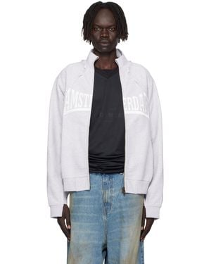Vetements 'Amsterdam' Patched Zip Sweatshirt - Black