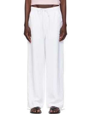 Rag & Bone ホワイト Adina Beach トラウザーズ - ブラック