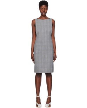 Coperni Grey Cape Minidress - Black