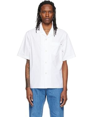 Valentino Short Sleeve Cotton Poplin Shirt - White