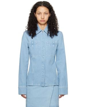 Nanushka Blue Mireio Denim Jacket