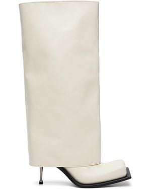 FIDAN NOVRUZOVA Off- Iman Tall Boots - White