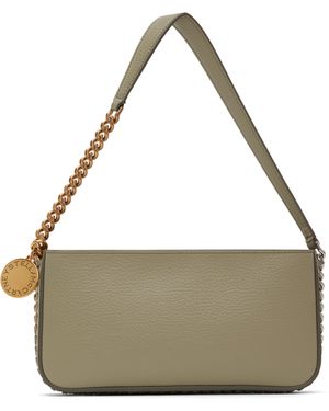 Stella McCartney ベージュ Frayme バゲット ショルダーバッグ - メタリック