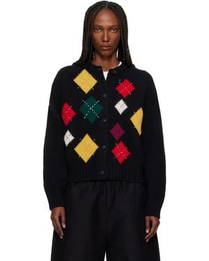 YMC Cardigan Atomic Noir - Bleu