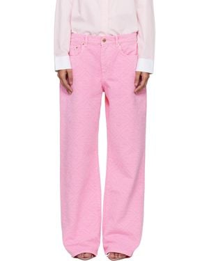 CASABLANCA Monogram Jeans - Pink