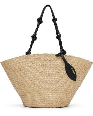 Jil Sander Small Tangle Bucket Tote - Natural