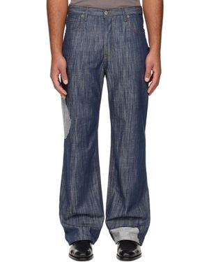 Edward Cuming Circle Window V01S Jeans - Blue