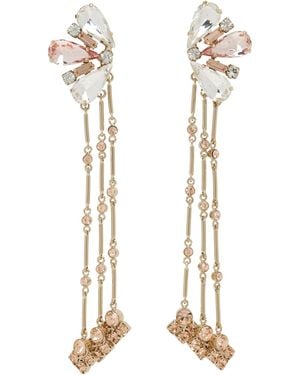Rabanne Strass Jewel Earrings - Metallic