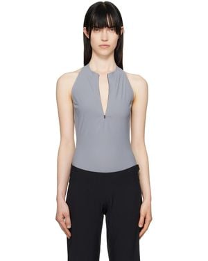 JOHANNA Paris Half-Zip Tank Top - Black