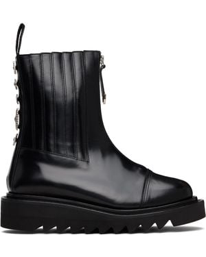 Toga Virilis Leather Aj1219 Boots - Black