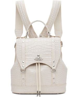 Vivienne Westwood Off- Max Small Backpack - White