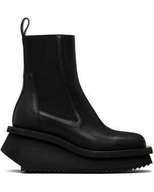 Rick Owens Temple Low Factory Beatle Chelsea Boots - Black