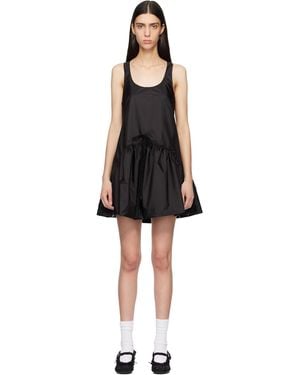 Simone Rocha Tapered Back Peplum Minidress - Black