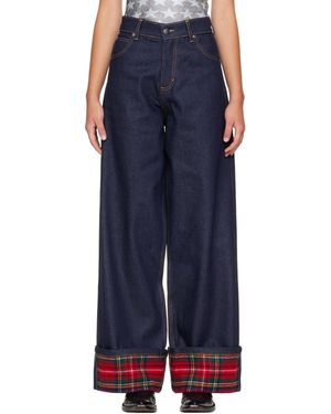 Charles Jeffrey Scarf Wide Jeans - Blue