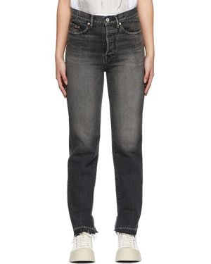 Doublet Recycled Straight-Leg Jeans - Black