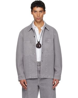 Lemaire Workwear Denim Overshirt - Grey