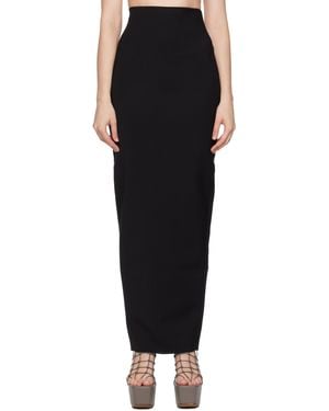 Rick Owens Concordians Dirt Pillar Maxi Skirt - Black