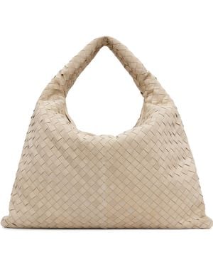 Bottega Veneta ベージュ ラージ Hop バッグ - グレー