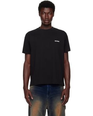 we11done Cotton Mini Logo T-Shirt - Black