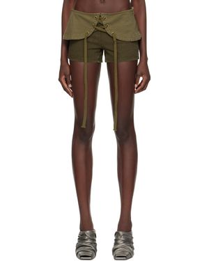 Raga Malak Short Kaki À Laçage - Noir