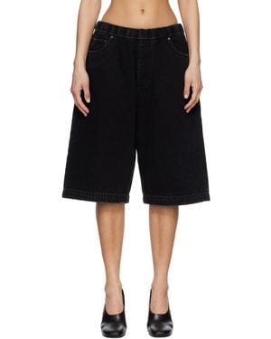 Entire studios Spar Denim Shorts - Black