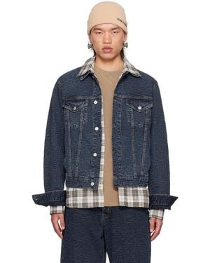Acne Studios ブルー クロップド デニムジャケット