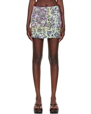 Dries Van Noten Printed Wrap Miniskirt - Multicolour