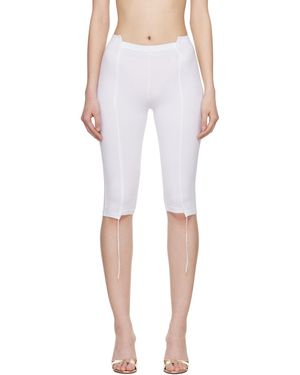Vetements Cut-Up Capri Pants - White