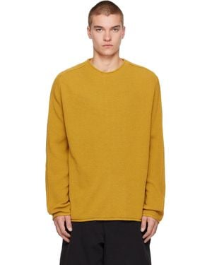 Casey Casey Pull Jaune À Coutures Inversées