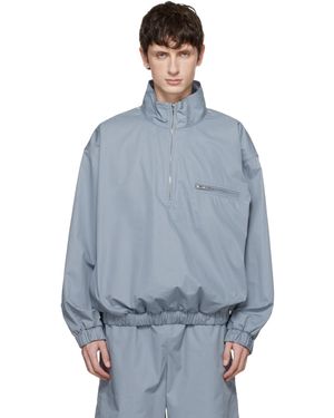 Rier Cotton Windbreaker Jacket - Blue
