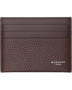 Givenchy Logo Card Holder - Brown
