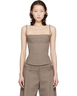 KNWLS Jett Bustier Top - Grey