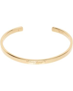 Maison Margiela Logo Reference Cuff Bracelet - Black