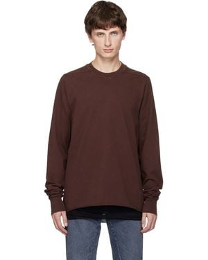 Rick Owens Burgundy Concordians Crewneck Sweatshirt - Brown