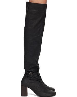 Lemaire Knotted Anatomic 80 Boots - Black