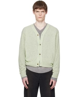 Ssstein Knit V Neck Cardigan - Black