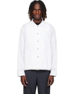 Sacai Off- Poplin Blouson Jacket - White