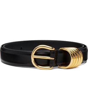 Anderson's French Leather Ring Keeper Belt - Black