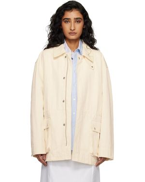 DUNST Off- Cotton Chore Jacket - Natural