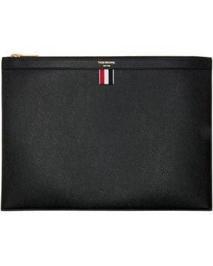 Thom Browne Pebble Grain Large Document Holder - Black