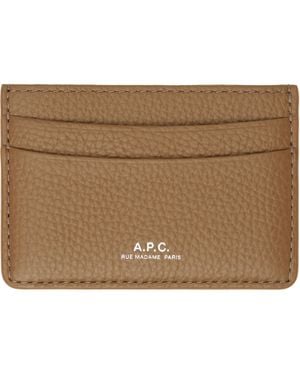 A.P.C. André Card Holder - Natural