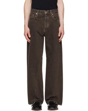 sunflower Wide Twist Jeans - Brown