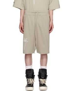 Rick Owens X Champion Beveled Pods Shorts in Gray for Men | Lyst