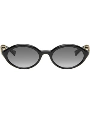 Gucci Oval Frame Sunglasses - Black