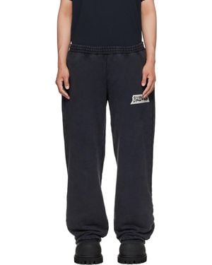Balenciaga Masking Tape Baggy Joggers - Black