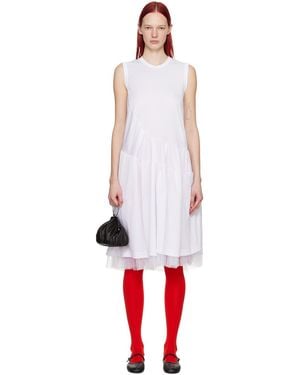 Comme des Garçons Ruffled Midi Dress - Black