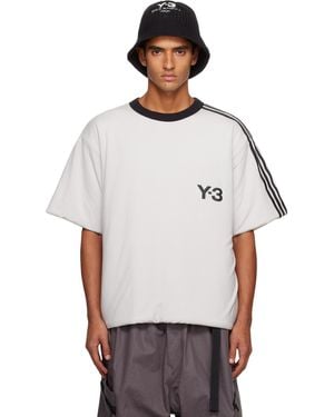 Y-3 Padded 3 Stripes T-shirt - White