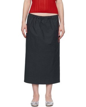 SC103 Uniform Midi Skirt - Black