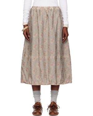Needles Balloon Midi Skirt - Natural